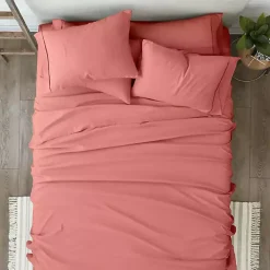 Clay Solid 6-pc. Twin Sheet Set
