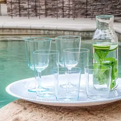 Clear Classic Tall Tumbler Glasses, Set of 6
