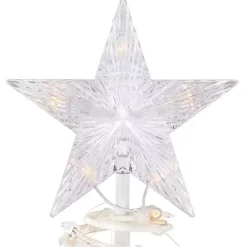 Clear Pre-Lit Spiral Christmas Trees, Set of 3