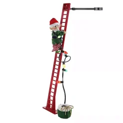 Climbing Elf Christmas Carols Pre-Lit Decoration