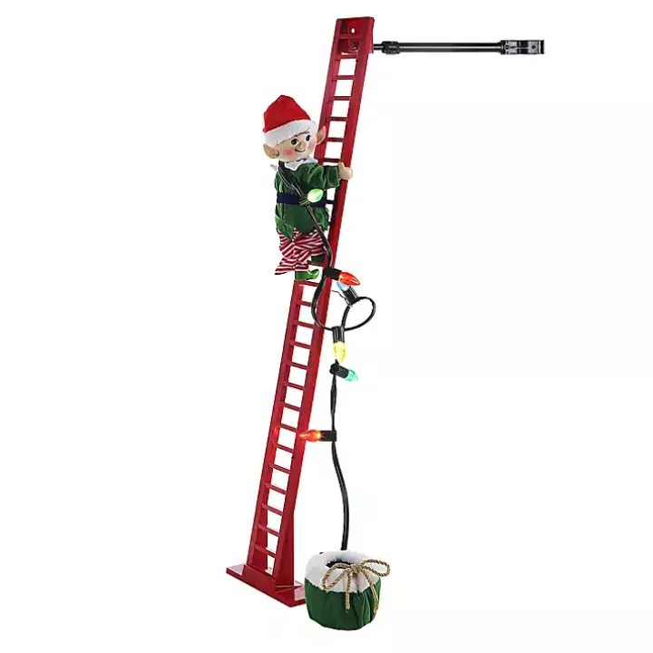 Climbing Elf Christmas Carols Pre-Lit Decoration