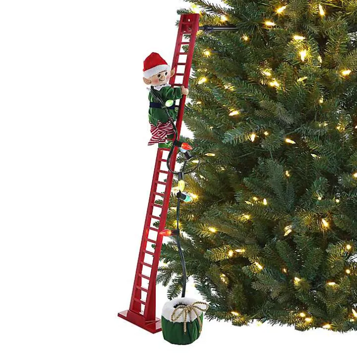 Climbing Elf Christmas Carols Pre-Lit Decoration