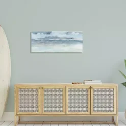 Cloudy Ocean Waves Canvas Art Print, 40x17 in.