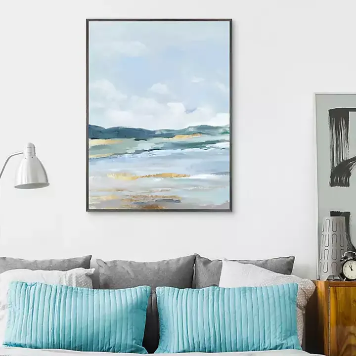Coastal Blue Mountains II Framed Canvas Art Print