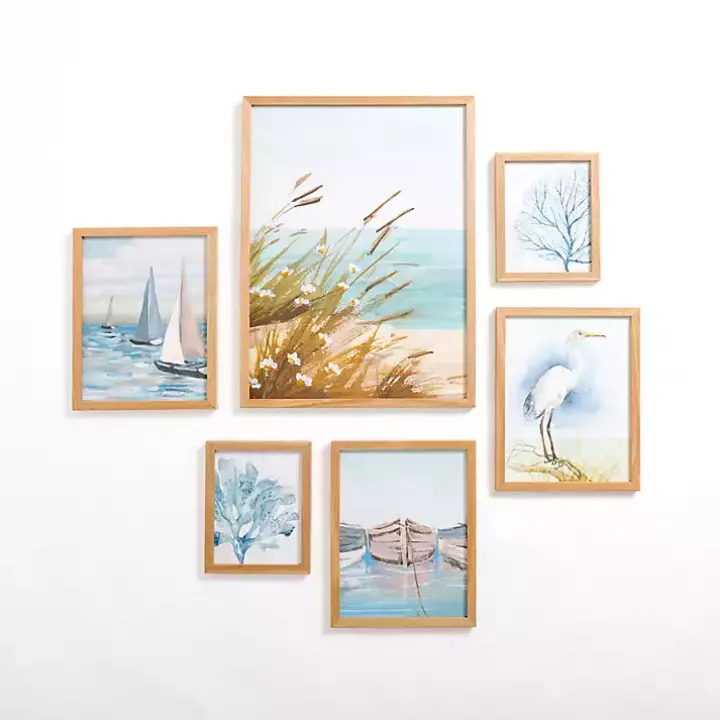 Coastal Framed Art 6-pc. Gallery Set