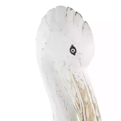 Coastal Pelican Wood Statue