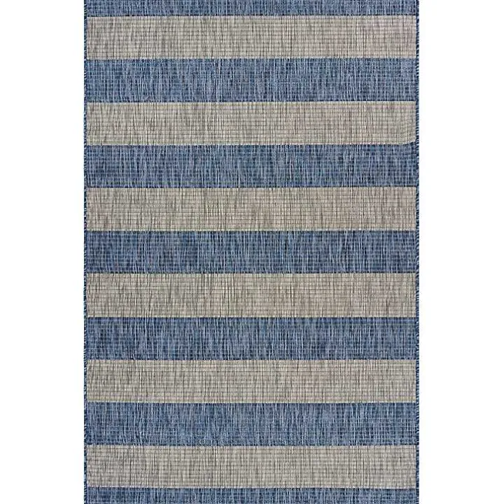 Coastal Stripes Outdoor Area Rug, 7x9