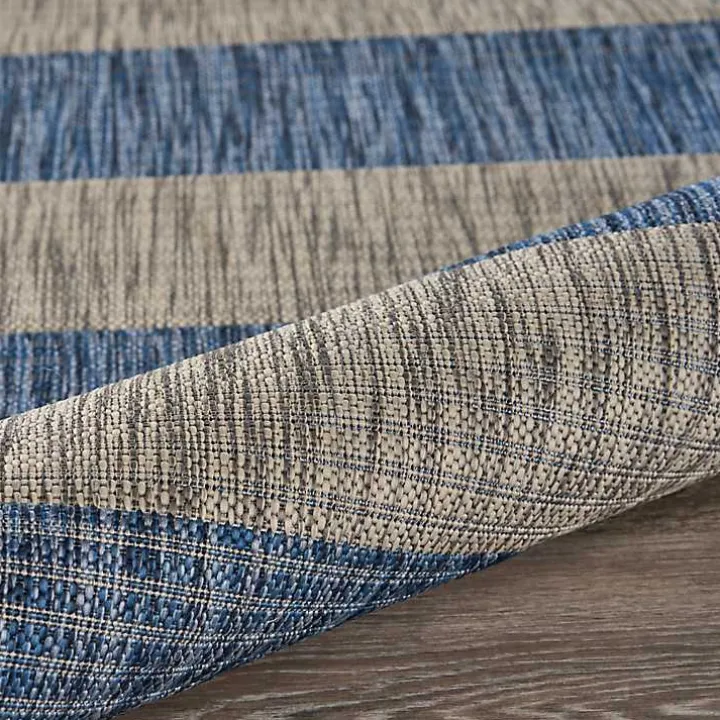 Coastal Stripes Outdoor Area Rug, 7x9