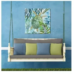 Coastal Turtle Outdoor Canvas Art Print