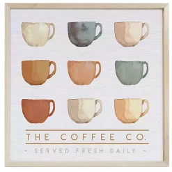 Coffee Co Mugs Wall Plaque