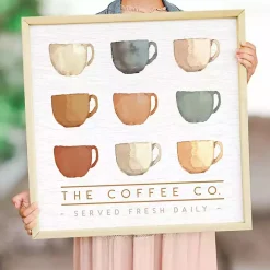 Coffee Co Mugs Wall Plaque
