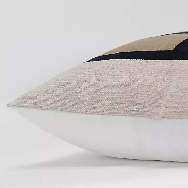 Colorblock Accent Throw Pillow