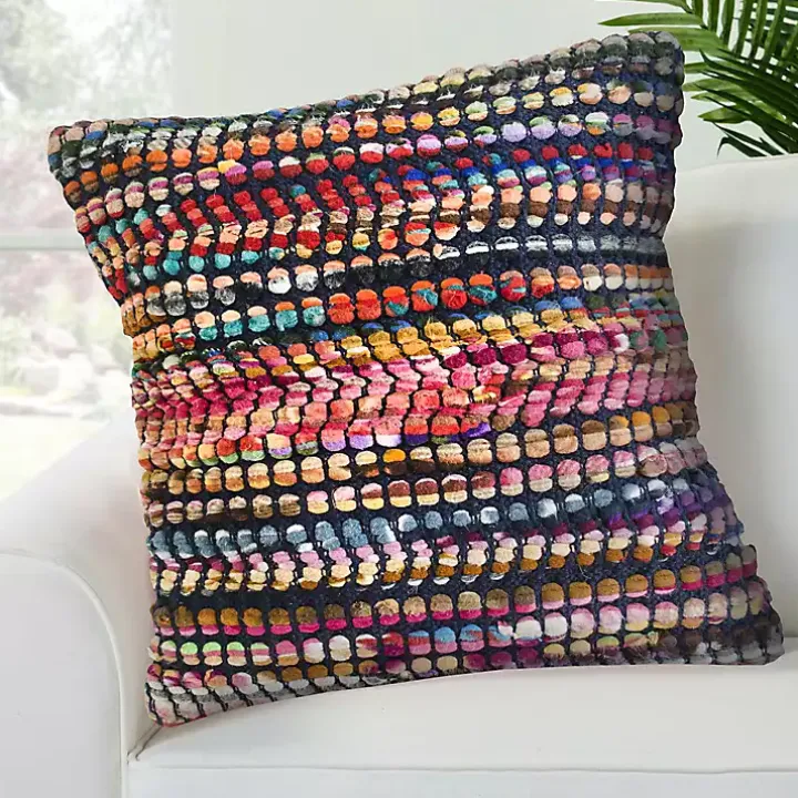 Colorful Bohemian Throw Pillow
