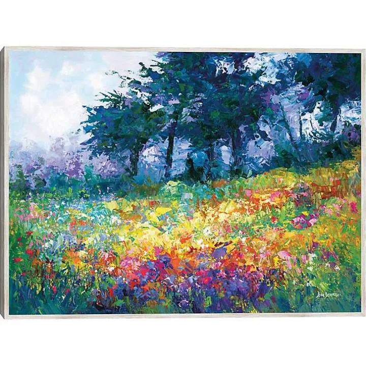 Colorful Wildflowers in Bloom Canvas Art Print
