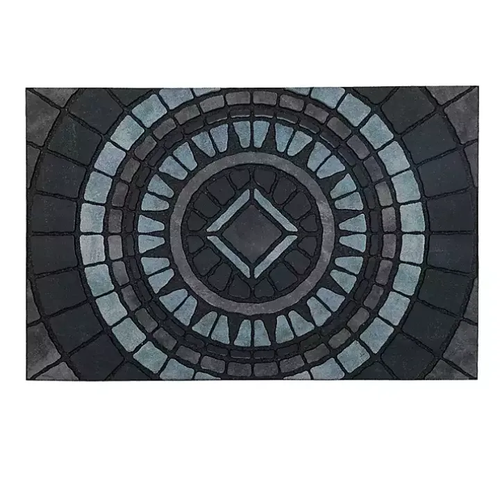 Compass Stone Gray Doormat