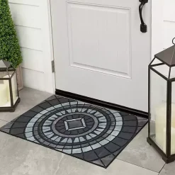 Compass Stone Gray Doormat