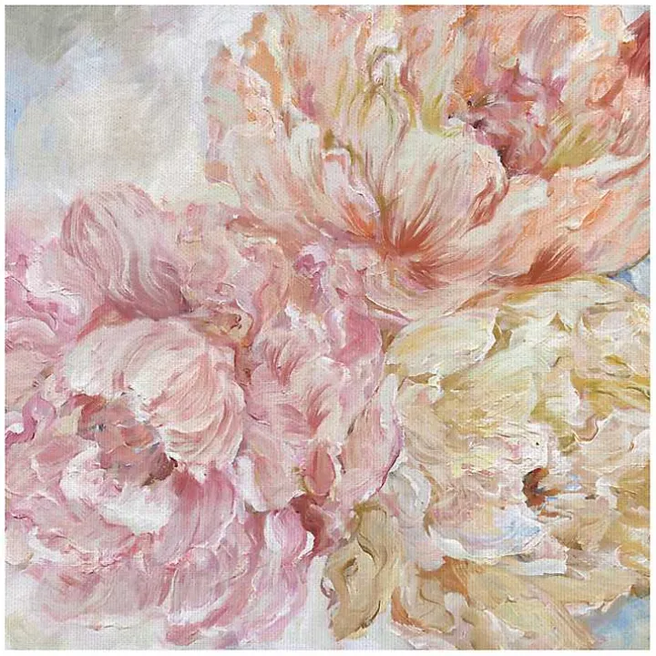 Contemporary Peonies II Canvas Art Print