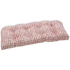 Coral Dotted Settee Cushion