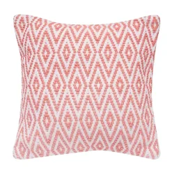 Coral Harlequin Indoor/Outdoor Pillow