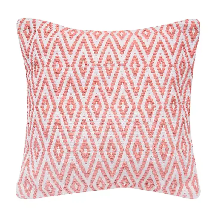 Coral Harlequin Indoor/Outdoor Pillow