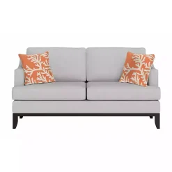 Coral Ocean Flower Outdoor Accent Pillow