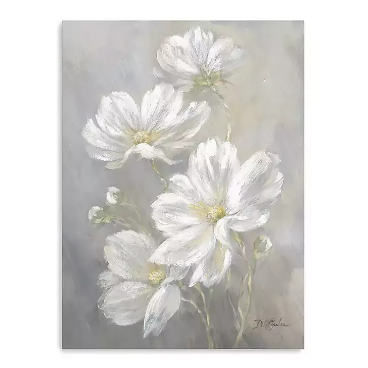 Cosmos Flowers Canvas Art Print