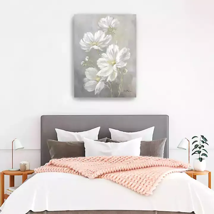 Cosmos Flowers Canvas Art Print