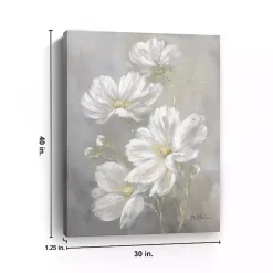 Cosmos Flowers Canvas Art Print