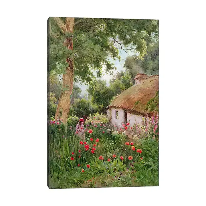 Cottage Garden Canvas Art Print