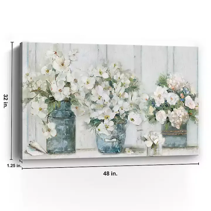 Cottage Mantle Canvas Art Print