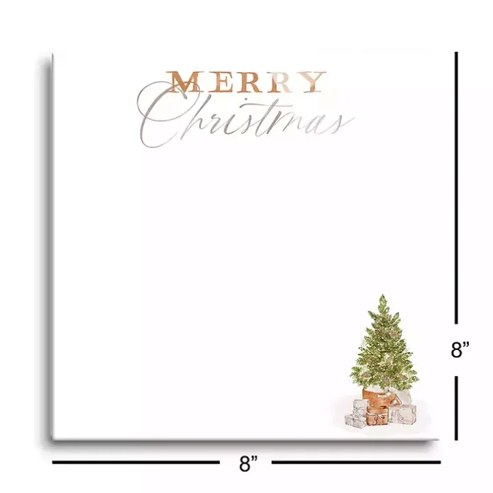 Cottage Tree Merry Christmas Dry Erase Board