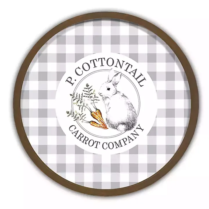 Cottontail Carrot Co. Round Framed Wall Print