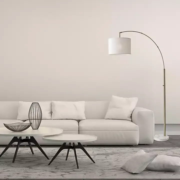 Cream Bowman Arched Floor Lamp