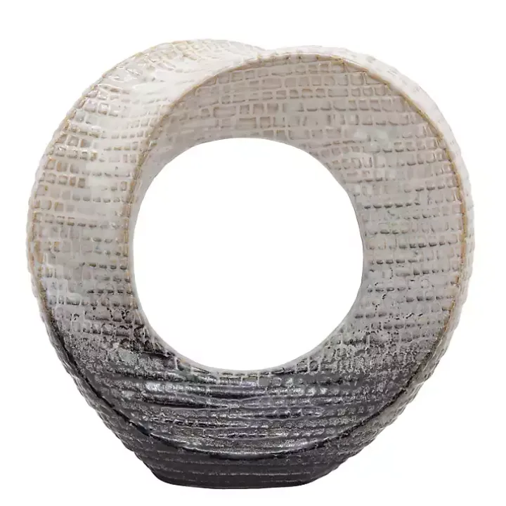 Cream Circle Sculpture