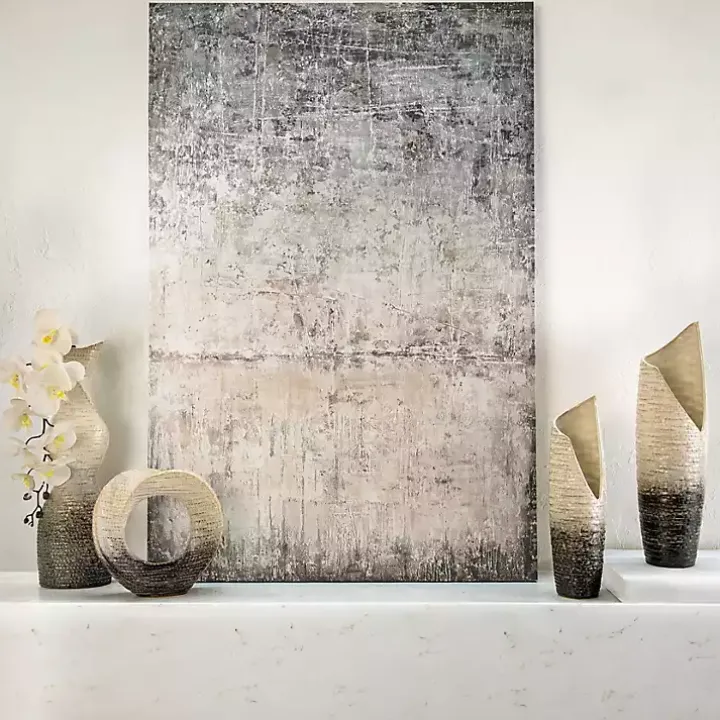 Cream Circle Sculpture