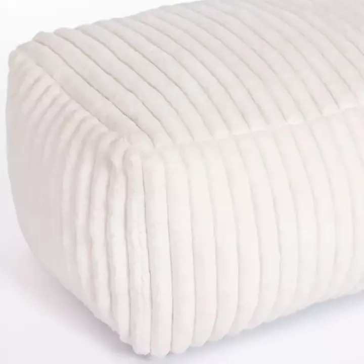 Cream Comfy Foam Lounge Ottoman