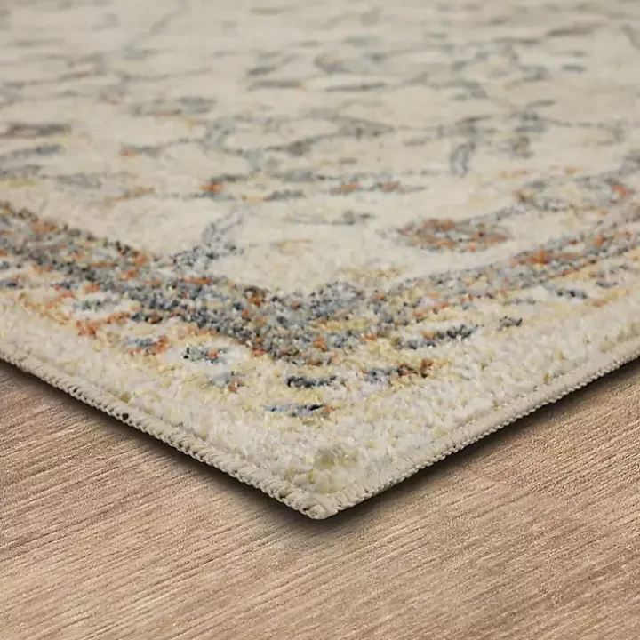 Cream Granary Floral Area Rug, 6x9