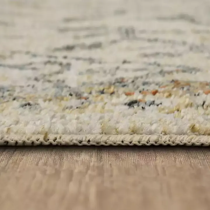 Cream Granary Floral Runner, 2x10