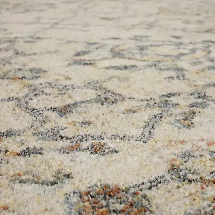 Cream Granary Floral Runner, 2x10