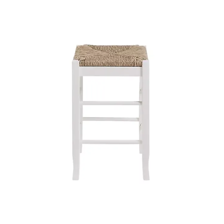Cream Handwoven Counter Stool