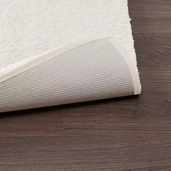 Cream High Pile Marshmallow Bath Mat, 30 in.