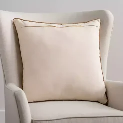 Cream Leopard Throw Pillow