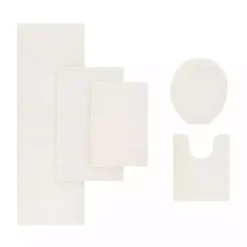 Cream Marshmallow Contour Bath Mat, 24 in.