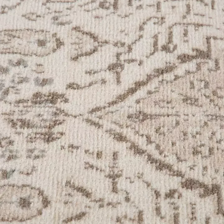 Cream Medallion Area Rug, 8x10