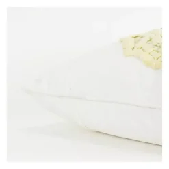 Cream Pumpkin with Stem Harvest Throw Pillow