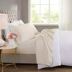 Cream Rich Cooling Cotton King Sheet Set