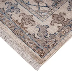 Cream Royal Motif Wilson Floor Runner, 2x10