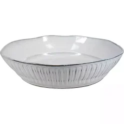 Cream Scalloped Clay 2-pc. Serveware Set