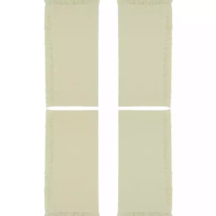 Cream Simple Fringe Napkins, Set of 4