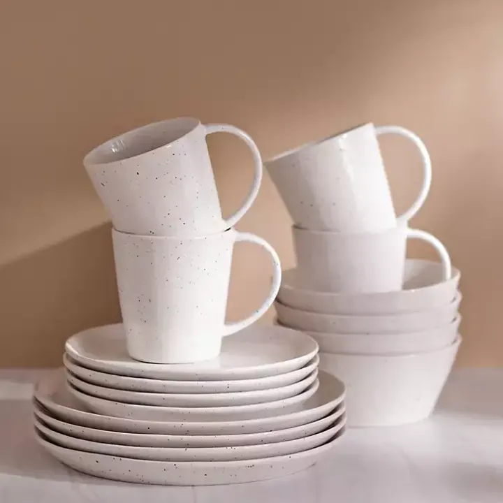Cream Simple Things Dinner Plates, Set of 4